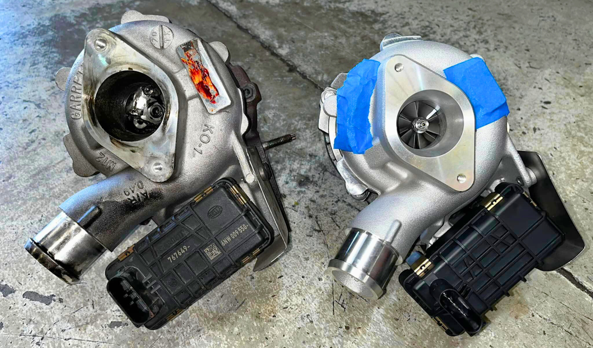 2015 Ford Ranger PX turbo charger comparison beteween old and new.